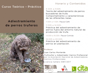 Curso teorico practico &quot;Adiestramiento de perros truferos&quot;